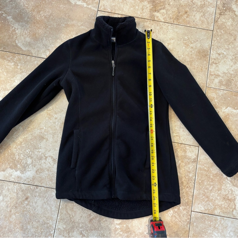 Tunic Length 32 Degrees Heat Black Fleece Jacket